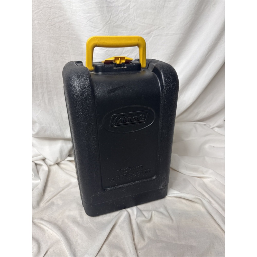 Coleman Dual Mantle Portable Green Propane Camp Lantern 5155 & Hard Case NEW